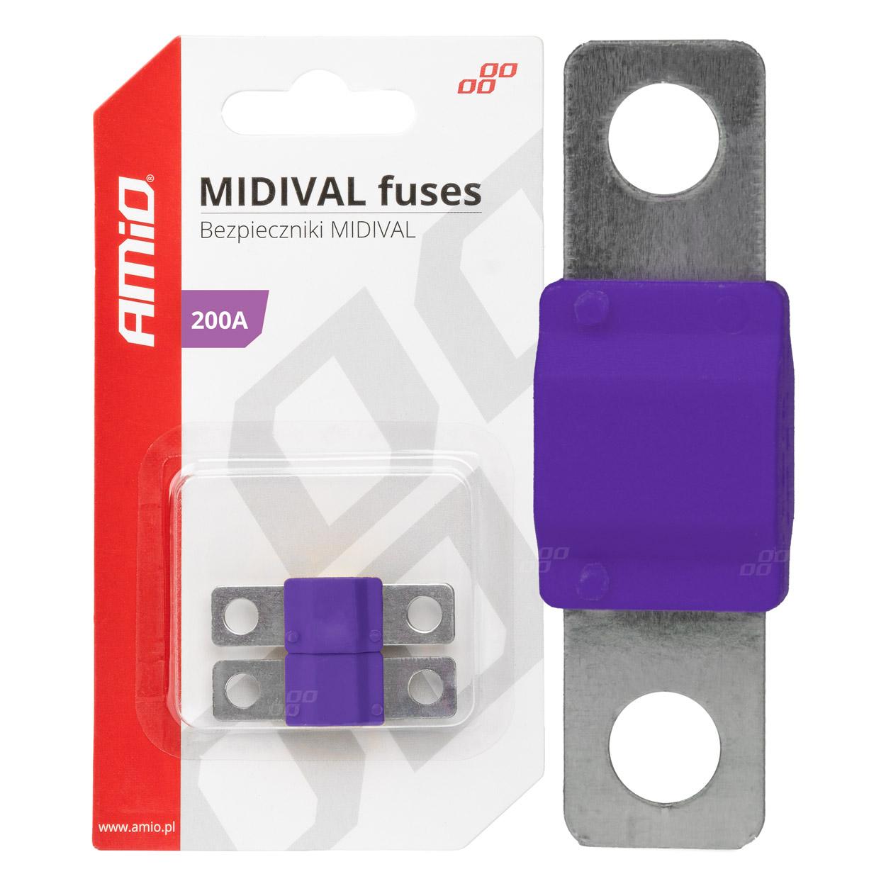 MIDIVAL fladsikringer 200A (2 stk)