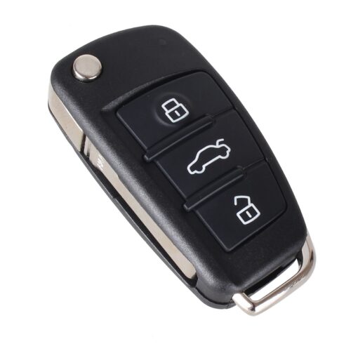 Bilnøglehus til Audi med Flip - 3 knapper
