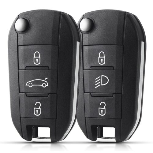 Bilnøglehus til Citroen / Peugeot (41026) - 3-Knapper