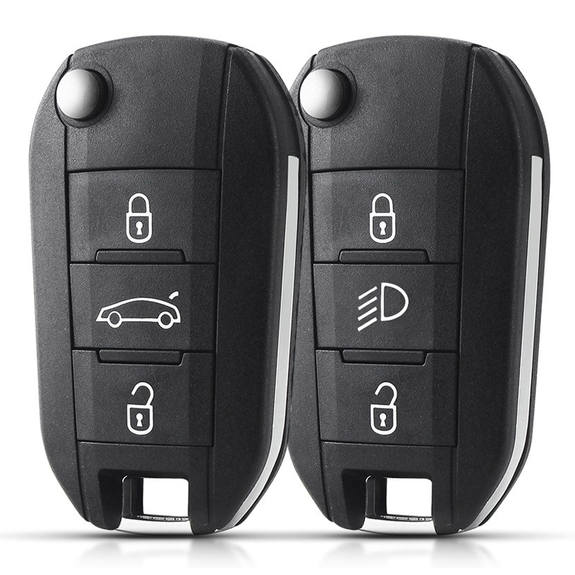 Bilnøglehus til Citroen / Peugeot (41026) - 3-Knapper