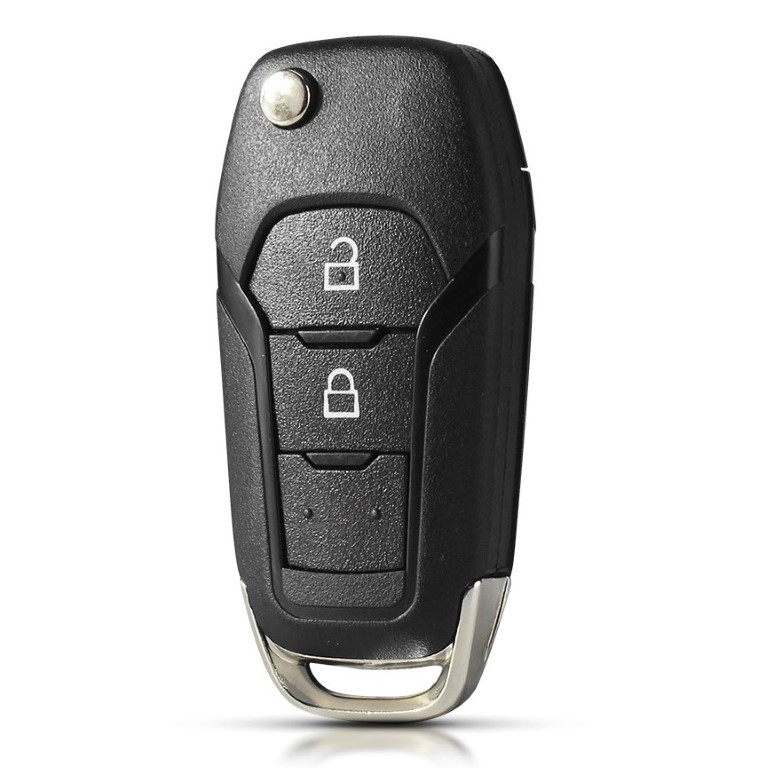 Bilnøglehus til Ford Sort Remote HU101 – 2 Knapper