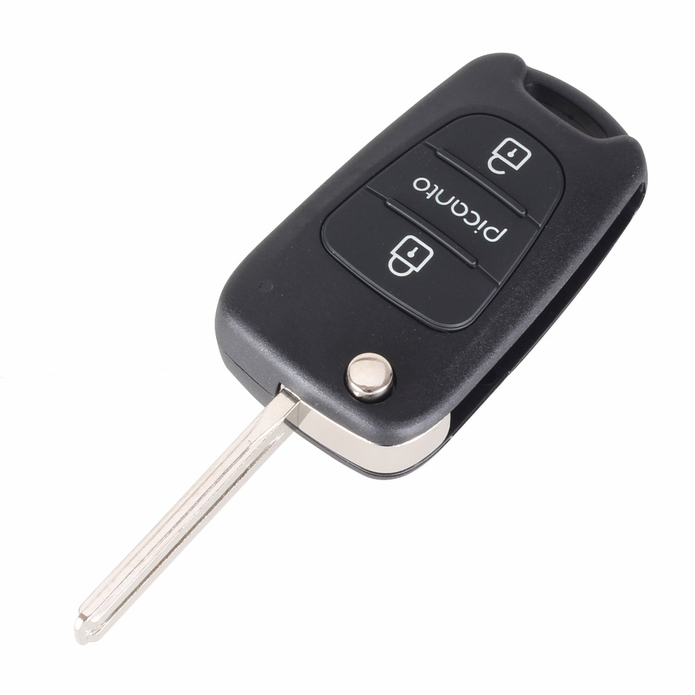 Bilnøglehus til Kia Picanto - 2/3-Knapper - Billede 6