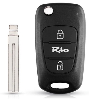 Bilnøglehus til Kia Rio - 2/3-Knapper