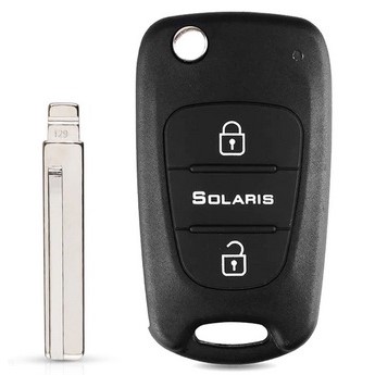 Bilnøglehus til Kia Solaris - 2/3-Knapper