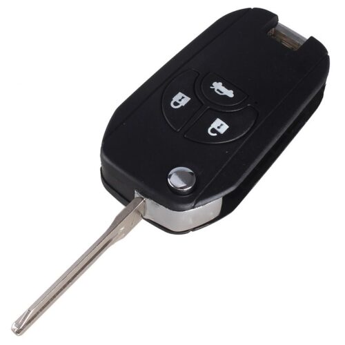 Bilnøglehus til Nissan m. nøgle - 3 knapper