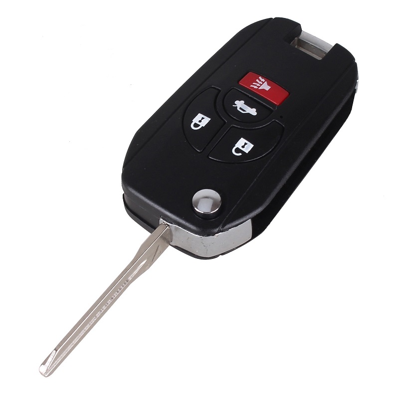 Bilnøglehus til Nissan m. nøgle - 4 knapper - Billede 4