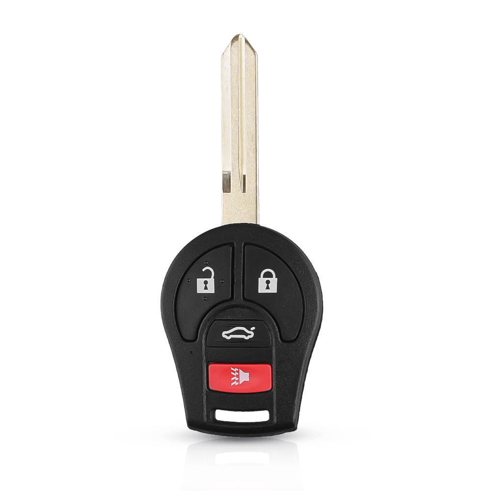 Bilnøglehus til Nissan m. nøgle (36008) - 4 knapper