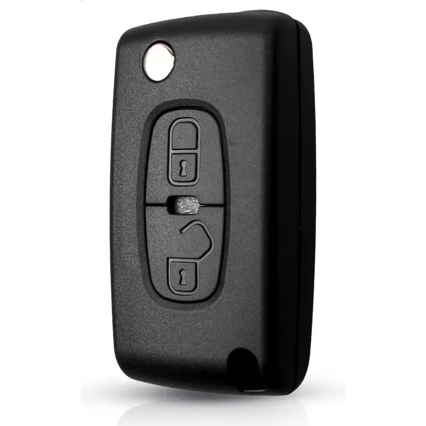 Bilnøglehus til Peugeot / Citroen / Mitsubishi Flip – 2 knapper