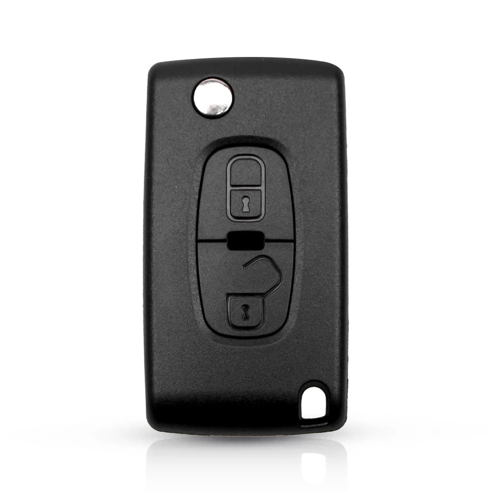 Bilnøglehus til Peugeot / Citroen / Mitsubishi Flip – 2 knapper - Billede 5