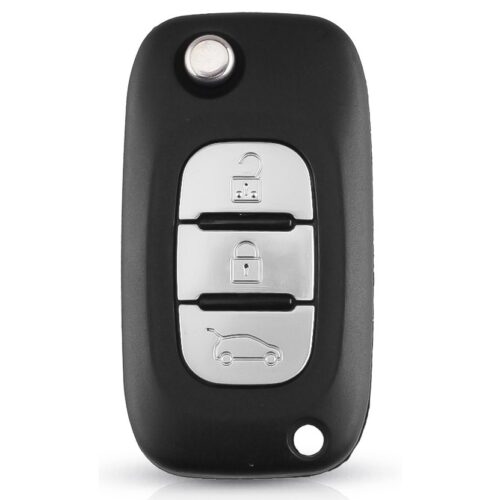 Bilnøglehus til Renault v1 - 3 Knapper