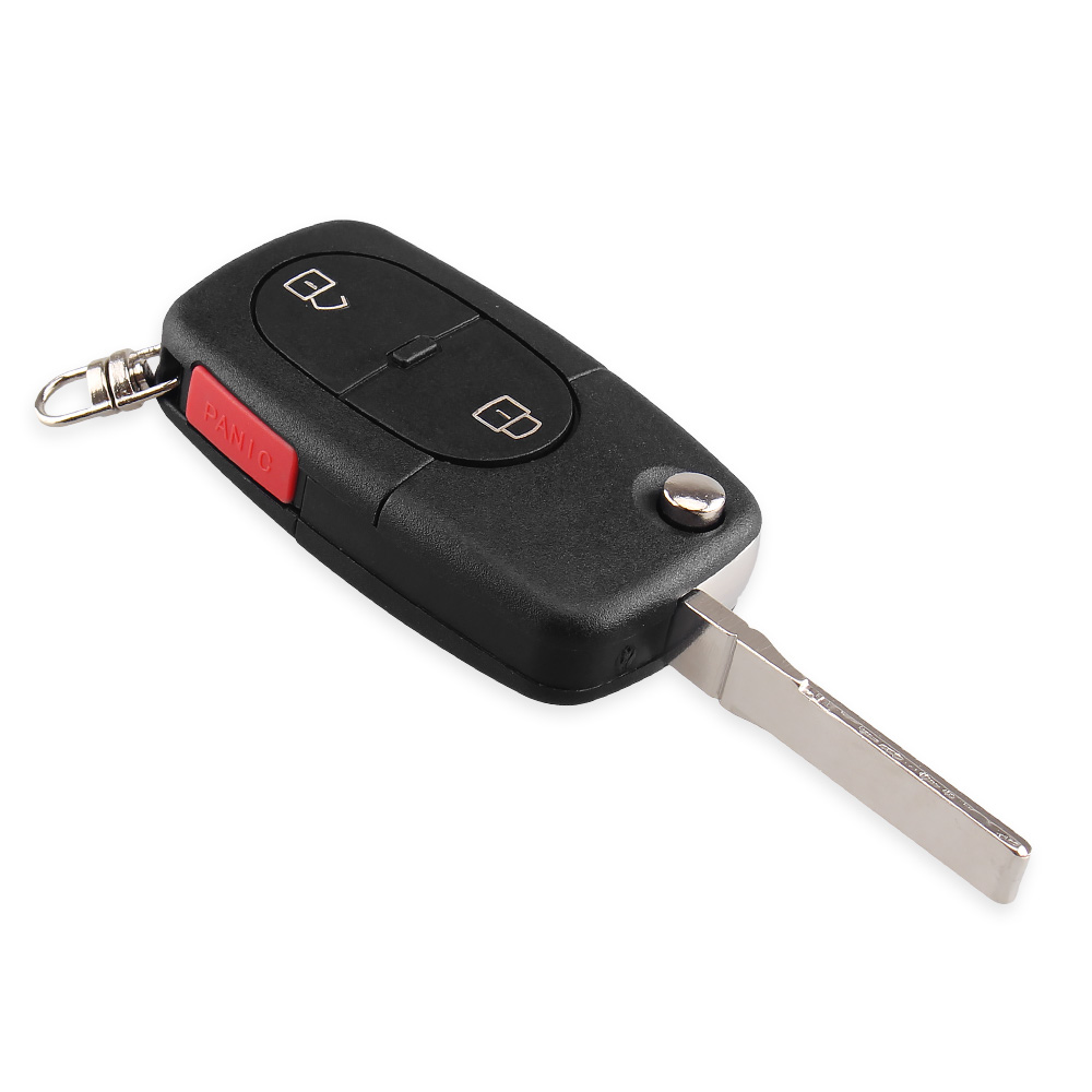 Bilnøglehus til VW Flip (2125) Panic - 3 knapper - Billede 6