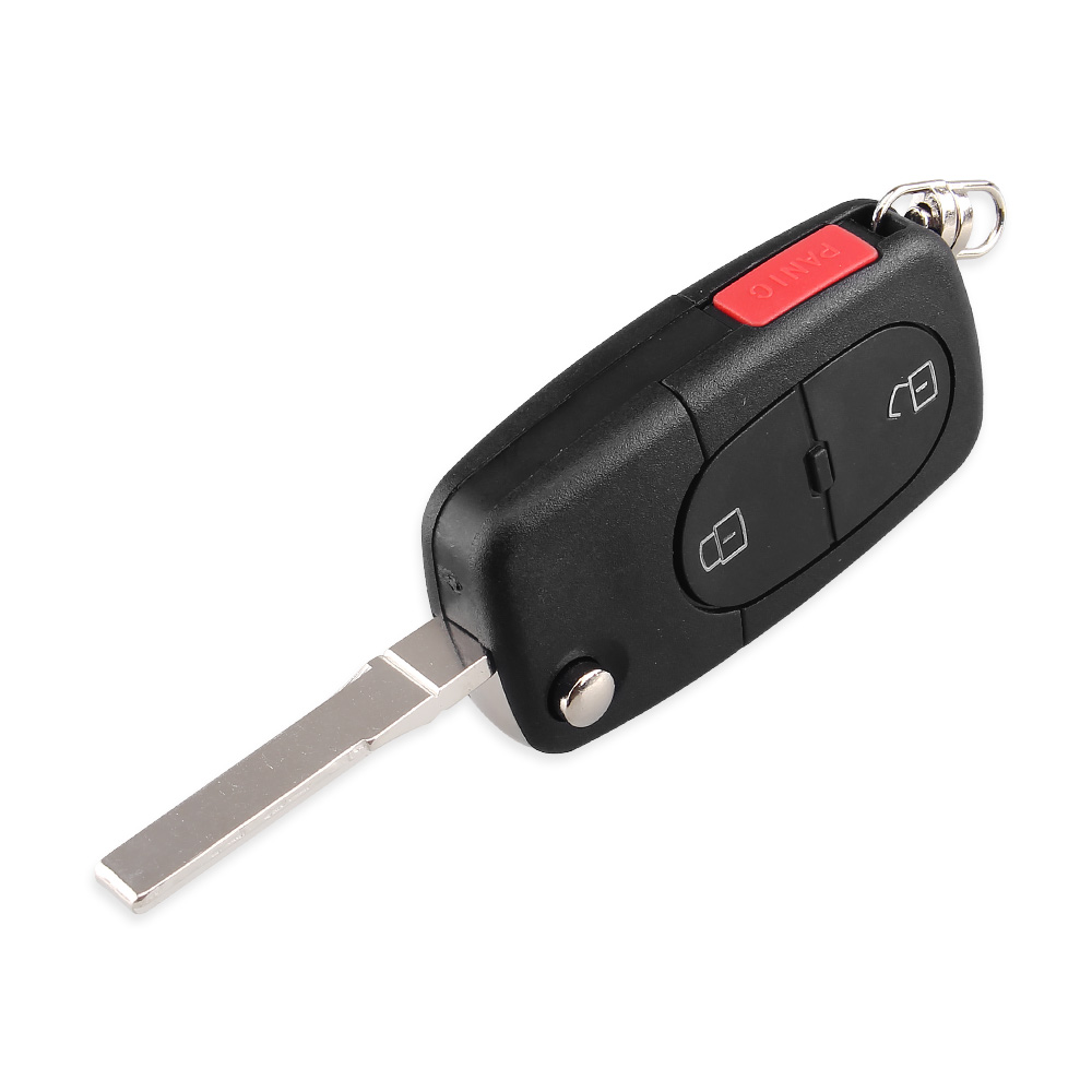 Bilnøglehus til VW Flip (2125) Panic - 3 knapper - Billede 8