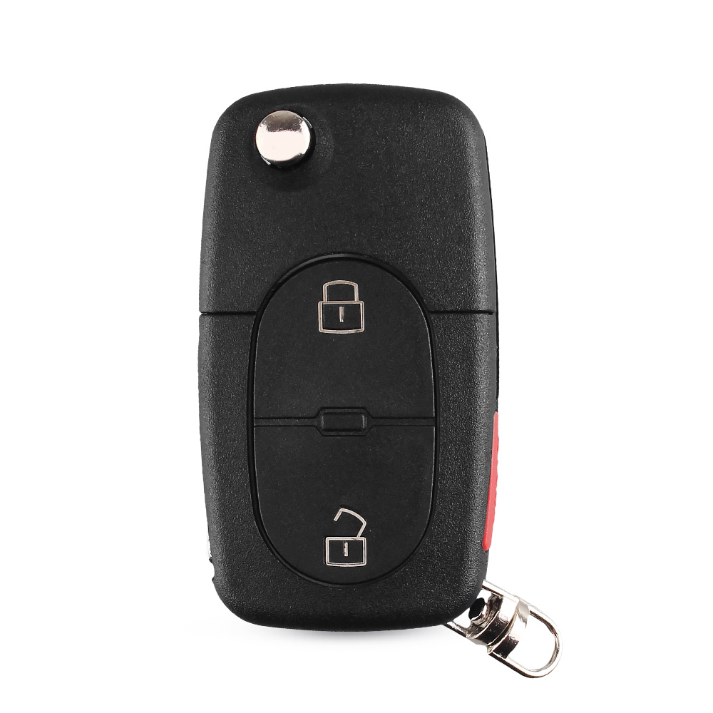 Bilnøglehus til VW Flip (2125) Panic - 3 knapper - Billede 9