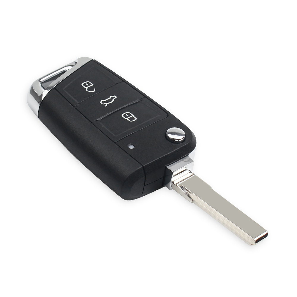 Bilnøglehus til VW / Skoda Flip (2131) - 3 knapper - Billede 6