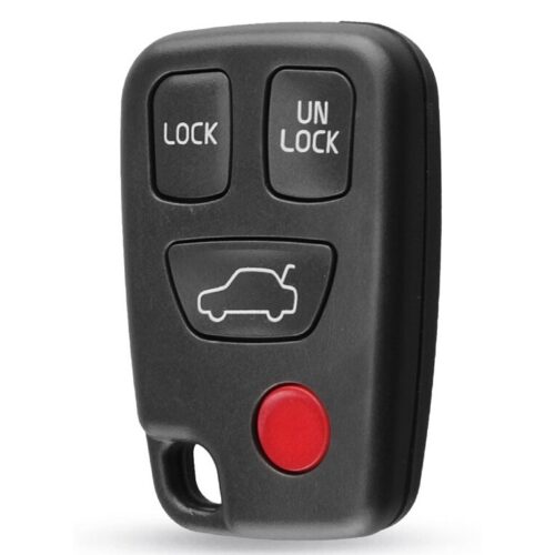 Bilnøglehus til Volvo Remote - 4 knapper