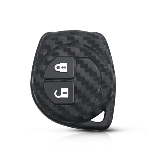 Carbon Silikone Etui til Suzuki - 2 Knapper