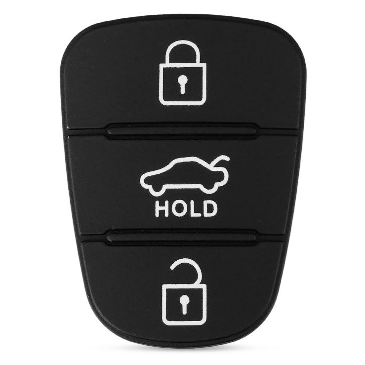 Gummiknapper til Kia / Hyundai (HOLD) - 3-knapper