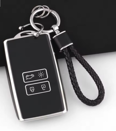 Nøglecover i TPU til Renault med rem - 4 knapper - Billede 2