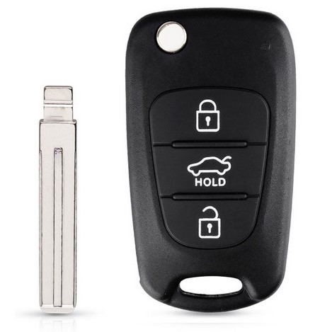 Bilnøglehus til Hyundai / Kia (Hold) - 3-Knapper