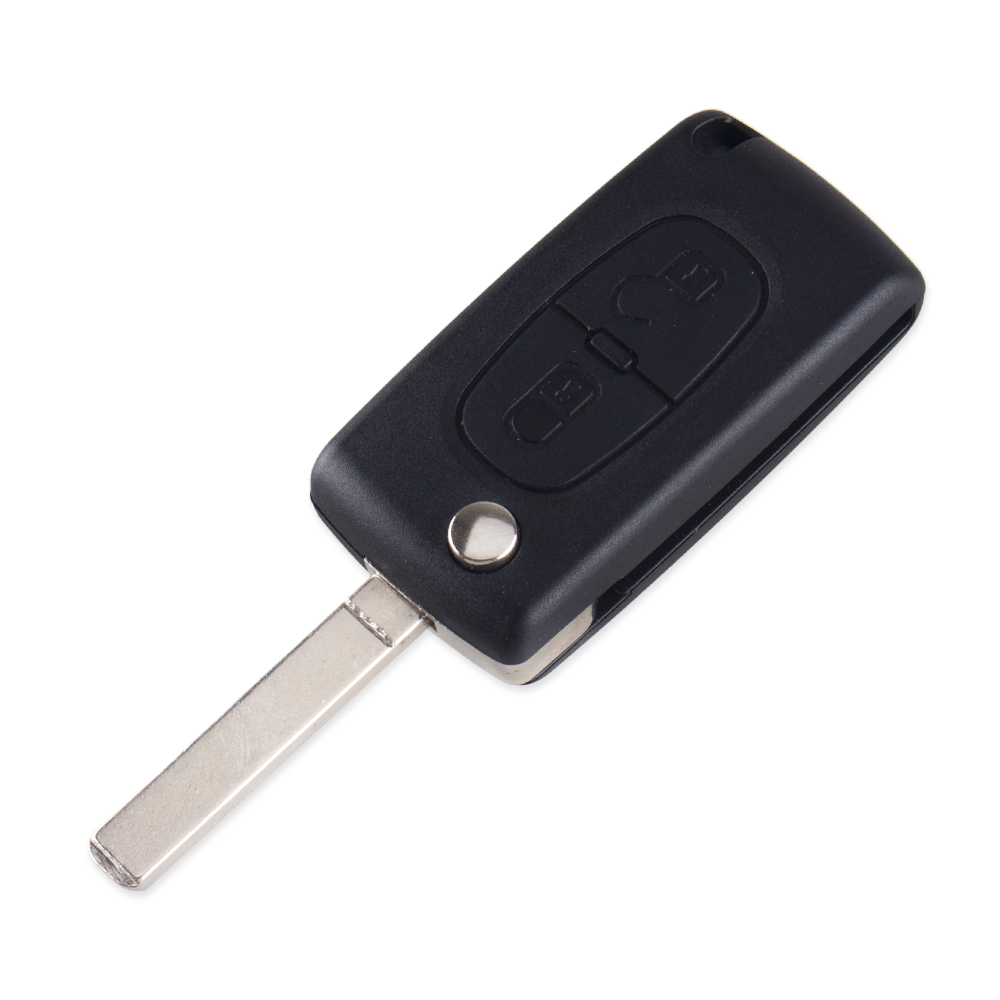 Bilnøglehus til Peugeot / Citroen / Fiat Flip med 2 knapper - Billede 4