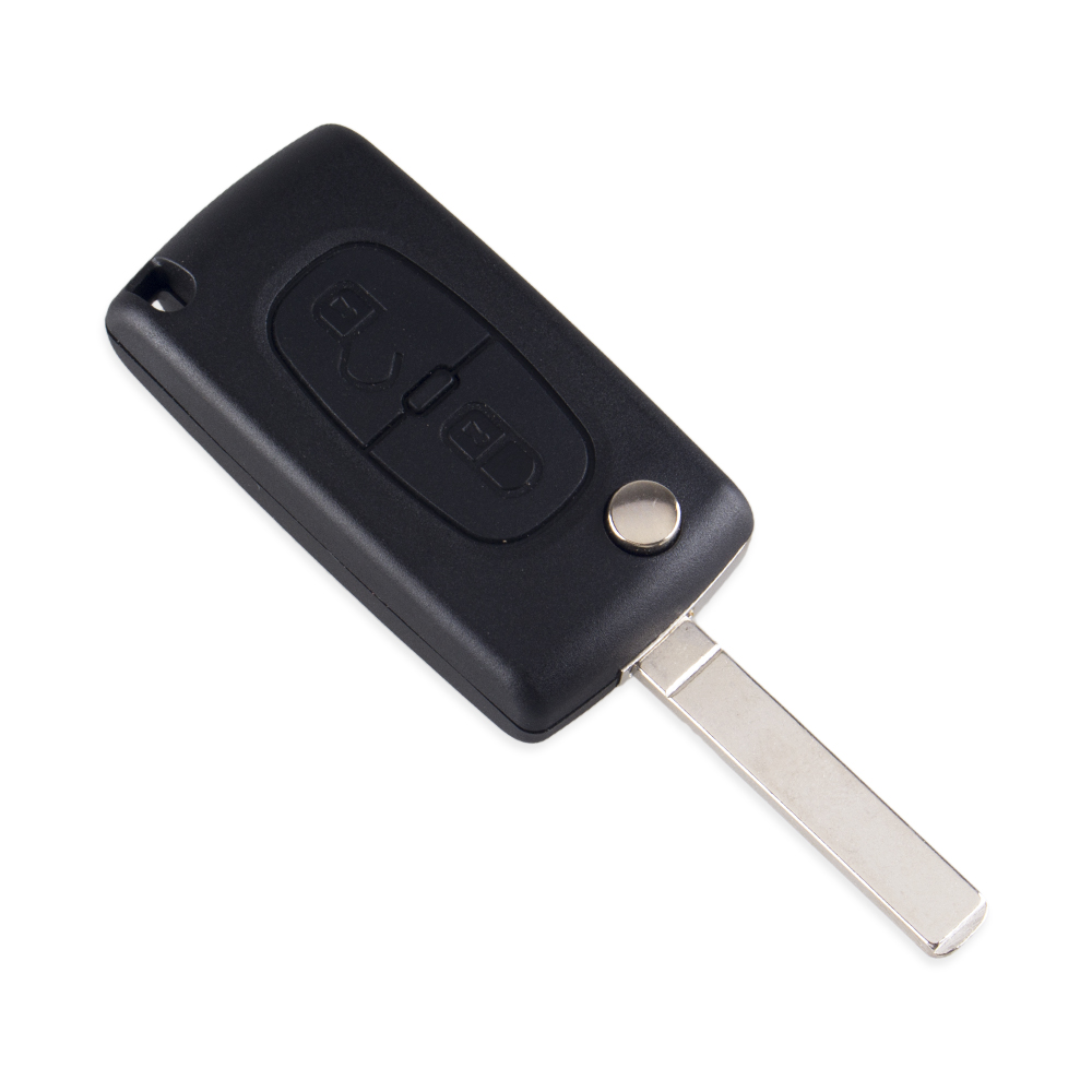 Bilnøglehus til Peugeot / Citroen / Fiat Flip med 2 knapper - Billede 5