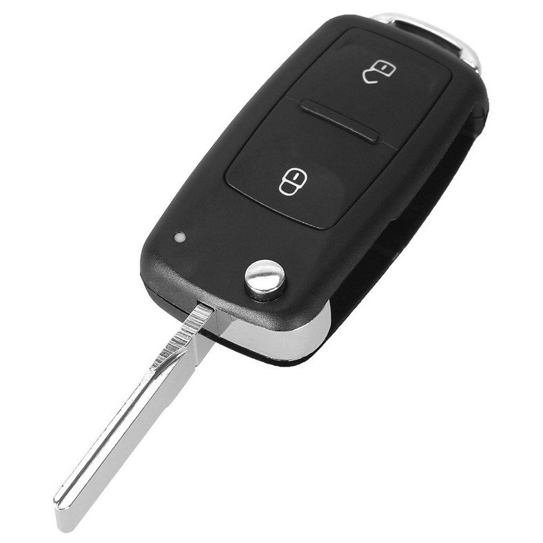 Bilnøglehus til VW (L) HU66 - 2-knapper - Billede 2