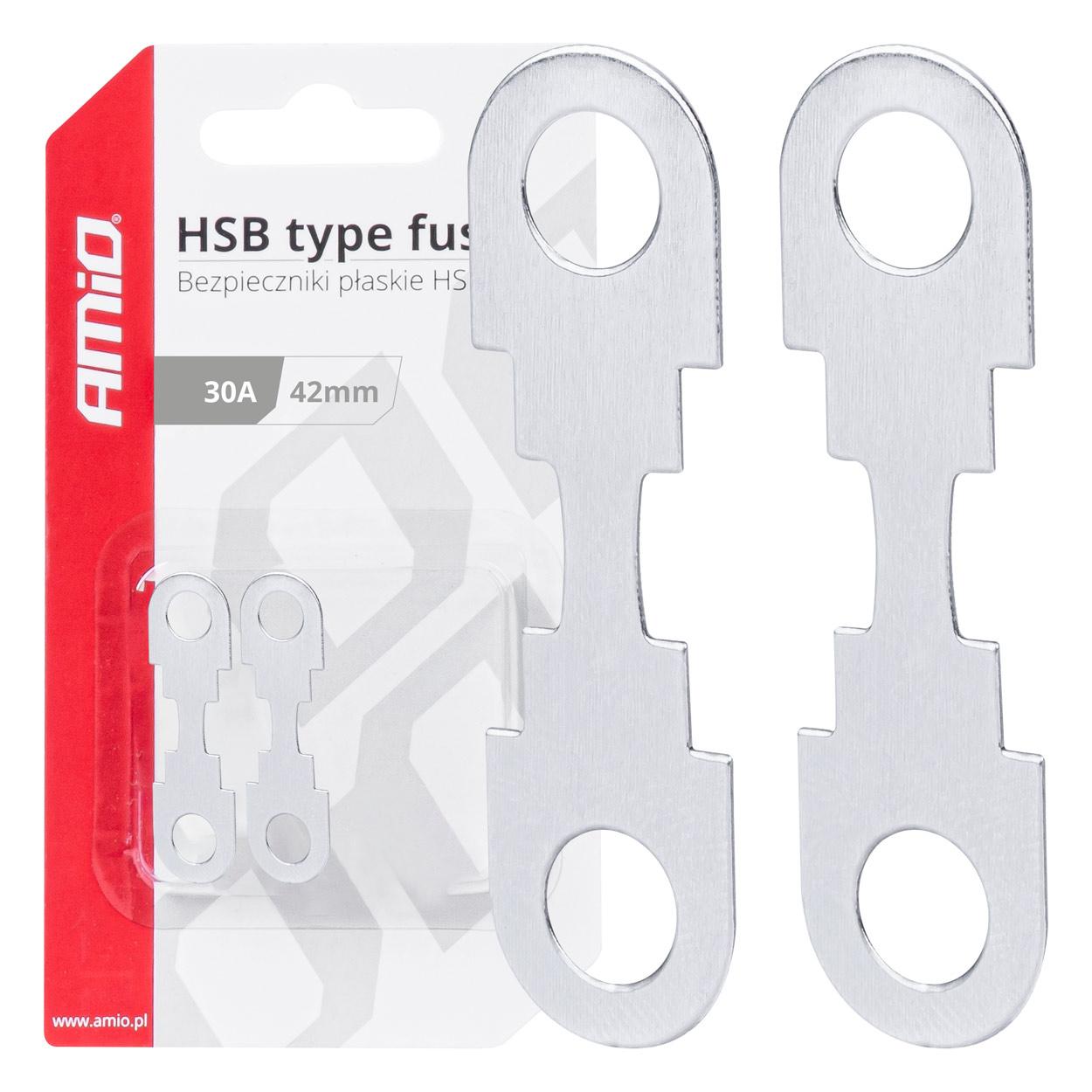 Sikringsskinne HSB 42 mm 30A – 2 stk.